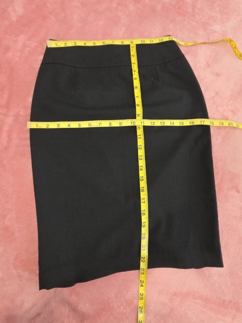Bundle (2) Mossimo Black Pencil Skirt Knee Length Zip Closure Womens Size 2 - Picture 3 of 8